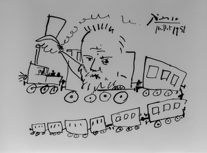 Pablo Picasso, Victor Hugo et le voyage, Lithograph