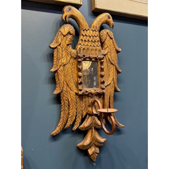 Traditional 19th Century Italian Giltwood Crest For Sale - Image 3 of 6