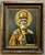 Antique Oil Painting on Board - Russian Icon Portrait of Saint Nicholas Circa 1925 For Sale - Image 9 of 9