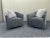 Contemporary 2 Restoration Hardware Swivel Chairs For Sale - Image 3 of 10