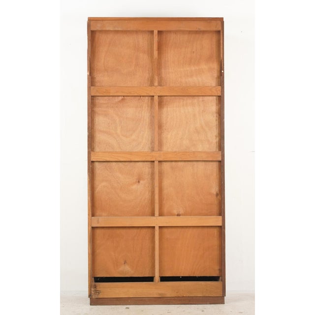 Vintage European Mid Century Double Tambour Door Office File Cabinet For Sale - Image 11 of 12