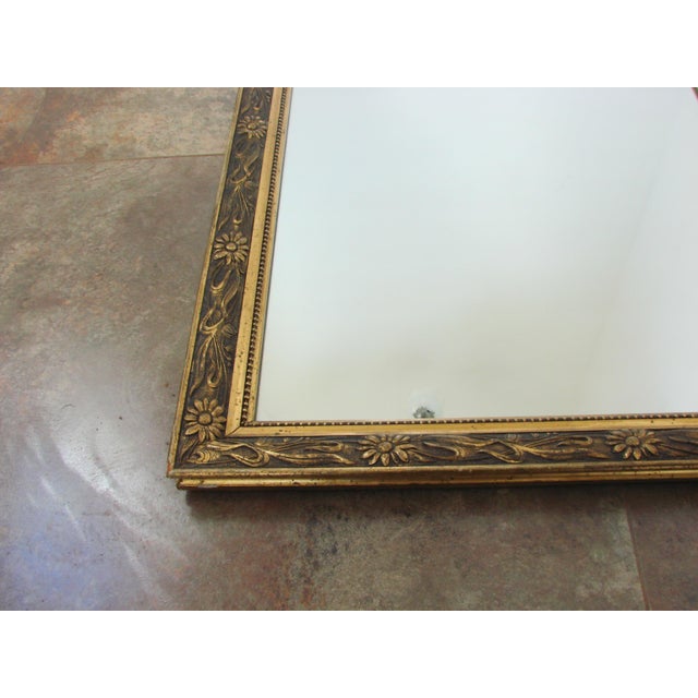 Vintage Wall Mirror with Gilded Ornate Frame, 1960s, in Good conditions. Designed 1960 to 1969