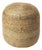 Noosa 16 in. W Round Jute Accent Pouffe, Natural For Sale