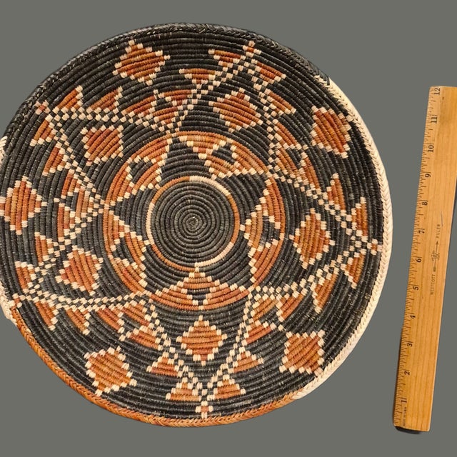 Vintage Tribal African Zulu Hand Weaved Basket For Sale - Image 10 of 11