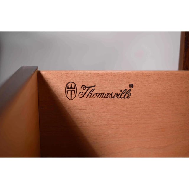 Wood 1970s Chinoiserie Burlwood Armoire Mystique by Thomasville Furniture For Sale - Image 7 of 8