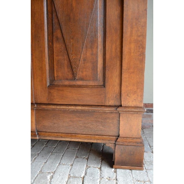 Antique German Oak Cabinet For Sale - Image 6 of 10