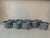 Antique Blue and White Japanese Teacups - Set of 9 - Mizinkarakusa Intricate Designs For Sale - Image 6 of 15