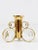 1970s Brass and Crystals Candleholder in the style of Gaetano Sciolari from Palwa, 1970s For Sale - Image 5 of 10