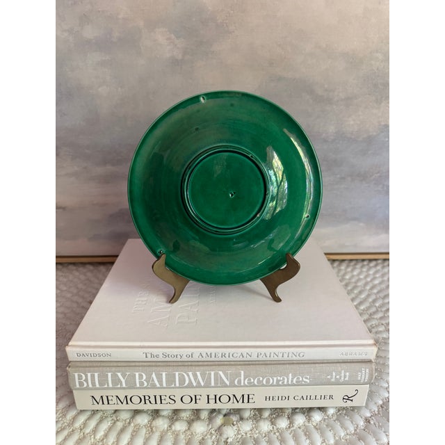 Antique Victorian Wedgwood Majolica Green Cabbage Leaf Plate For Sale In Philadelphia - Image 6 of 7