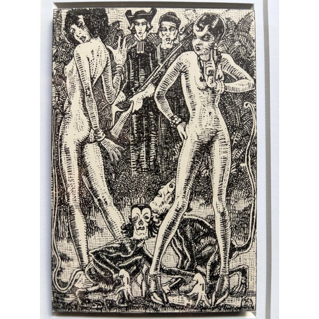 Relief Prints of Figural Illustrations From "Candide" After Mahlon Blaine, 1930 For Sale - Image 4 of 6