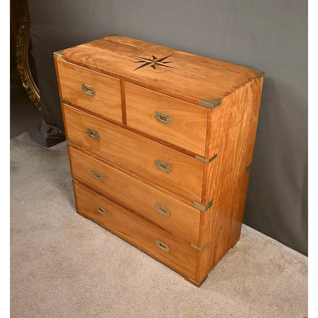 20th Century Teak Marine Chest of Drawers, India For Sale - Image 6 of 18