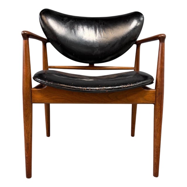 Mid 20th Century Nv 48 Chair Attributed to Finn Juhl for Niels Vodder For Sale
