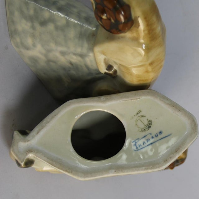 Art Deco Bookends by Camille Tharaud for Limoges, 1930s, Set of 2 For Sale - Image 4 of 7