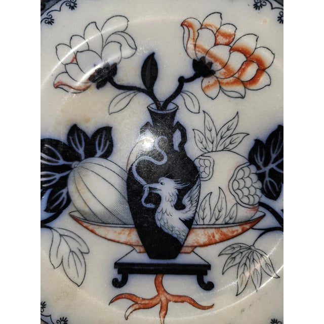 Rare museum quality JMP Bell of Scotland plate in Jeddo pattern, circa 1840s-50s, ready for serious collection. One of the...