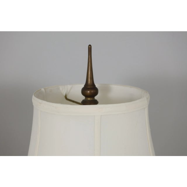 1980s Chapman Brass & Glass Neoclassical Table Lamp For Sale - Image 5 of 10