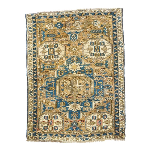 Antique Shirvan Rug 3'10'' x 5'2'' For Sale