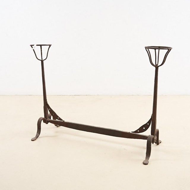 Wrought Iron Fireplace Andiron, 1700s For Sale - Image 5 of 5
