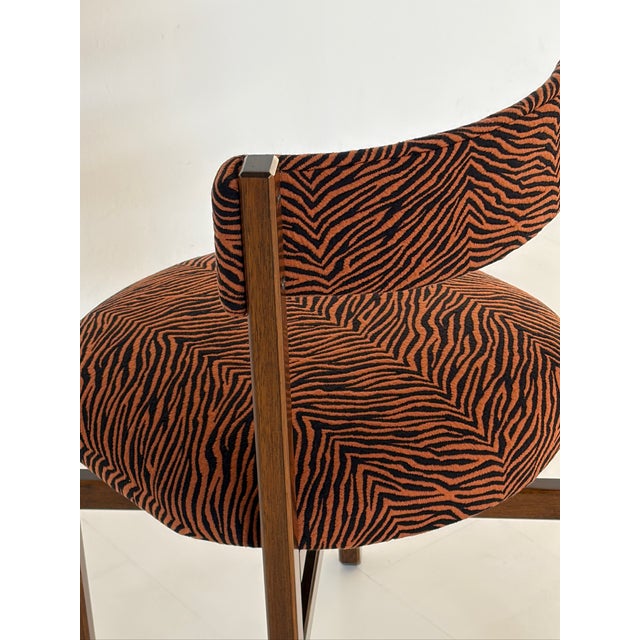 Wooden Dining Chairs with Animalier Upholstery, 1970s, Set of 6 For Sale - Image 9 of 15