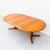 1980s Restored Danish Modern Teak Pedestal Base Dining Table With Two Extensions For Sale - Image 11 of 12