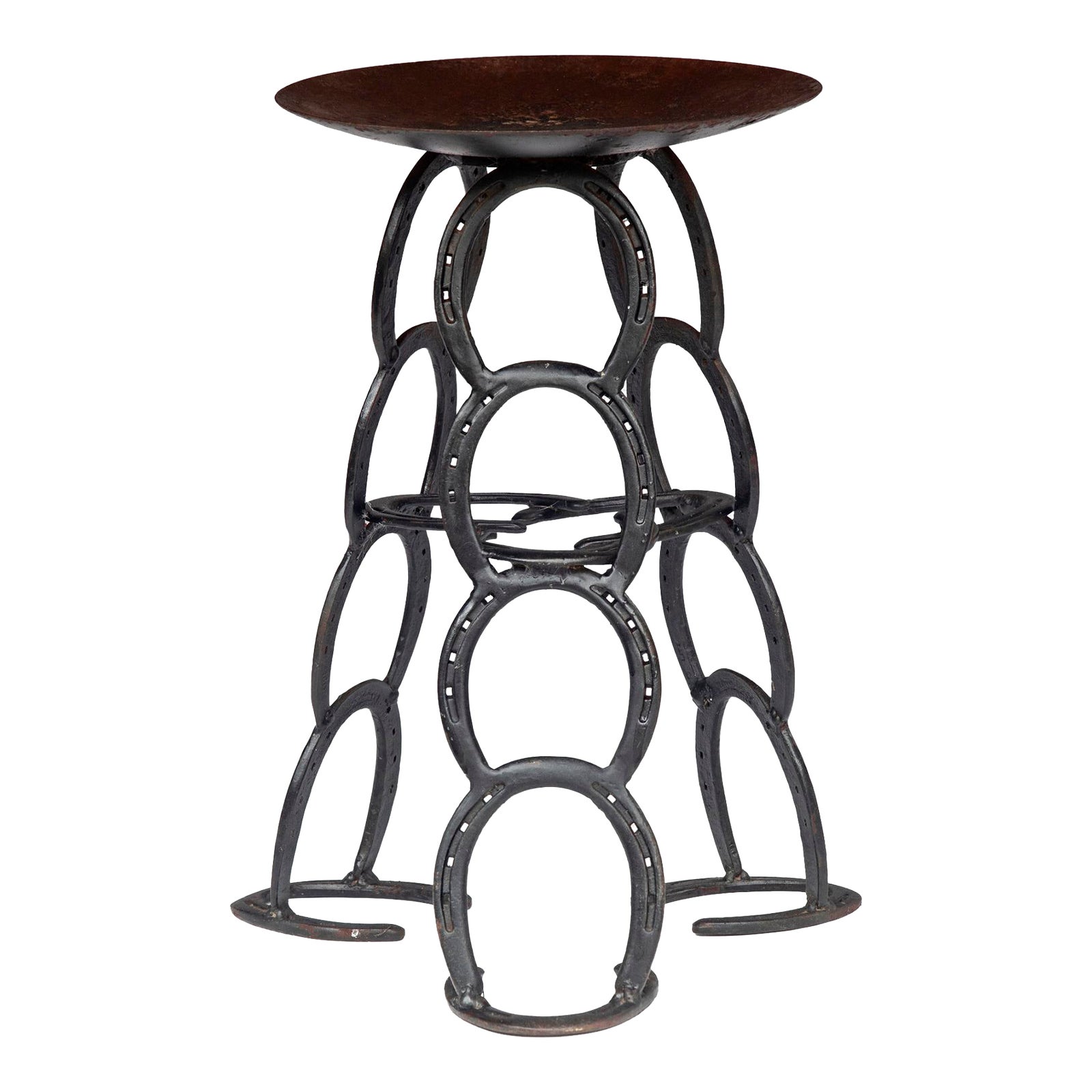 1980s MidCentury Modern Horseshoe Accent Table Chairish