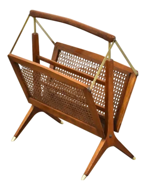 1960s Italian Magazine Rack by Cesare Lacca