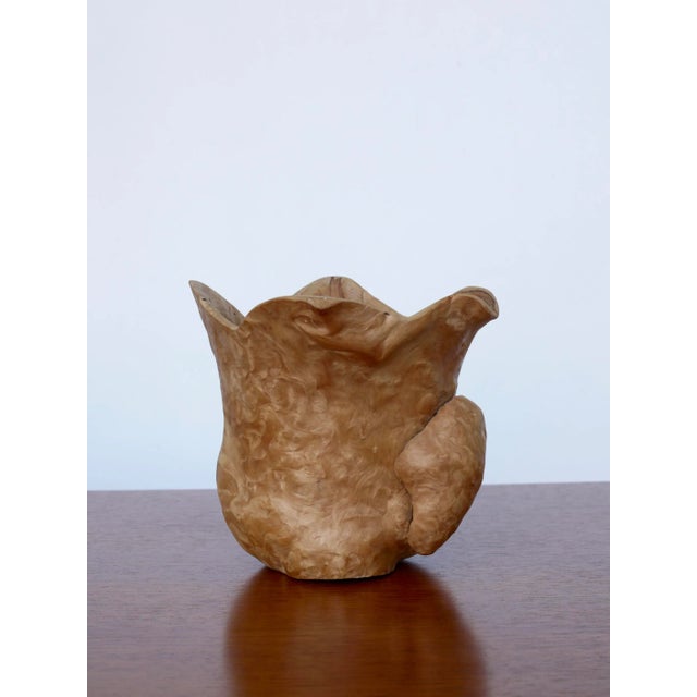 Hand Carved Burl Wood Jug, 1970s For Sale - Image 10 of 12