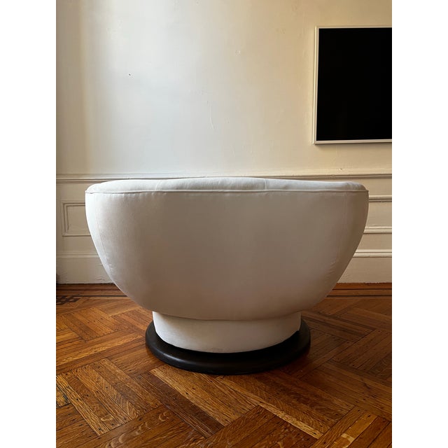 1970s Attributed to Adrian Pearsall Swivel Lounge Chair For Sale In New York - Image 6 of 11