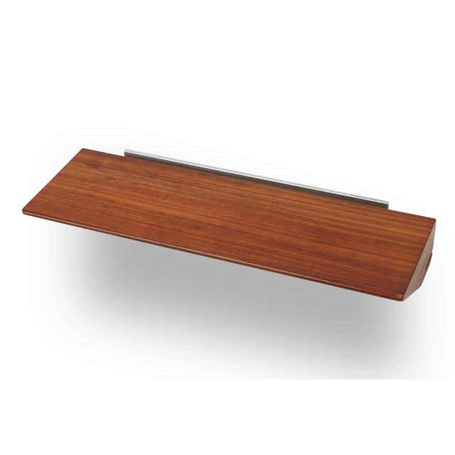 Mid-Century Teak Mirror with Shelf from De Coene, Belgium, 1960s, Set of 2 For Sale - Image 10 of 16