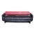 Late 20th Century Vladimir Kagan Matinee Sofa American Leather Red and Black For Sale