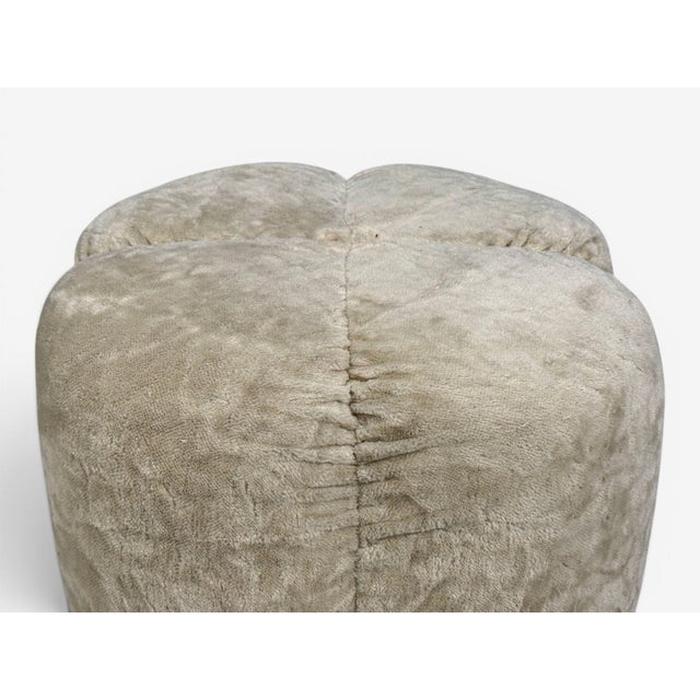 Italian Modern, Ottomans, Fabric, Painted Wood, Italy, 1930s For Sale - Image 9 of 13