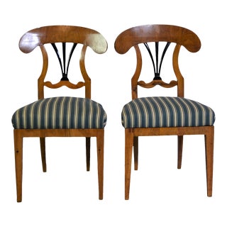 1830's Biedermeier Accent Chairs - Set of 2 For Sale