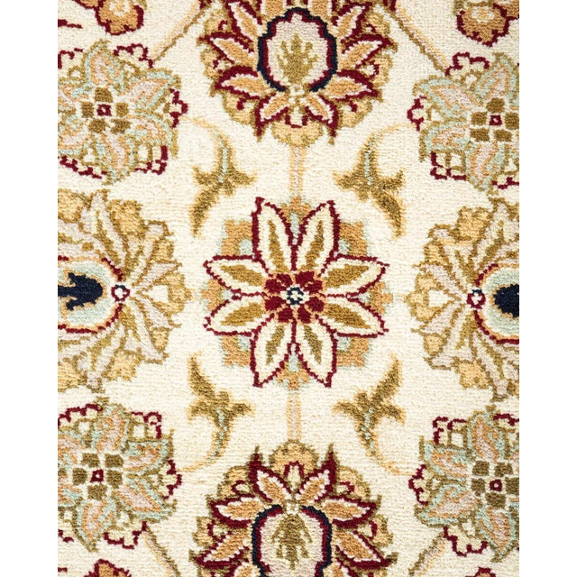Traditional Mogul, One-of-a-Kind Hand-Knotted Area Rug in Ivory, 9' 1" x 12' 4" For Sale - Image 3 of 8