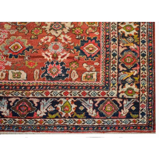 Red Early 20th Century Mahal Rug For Sale - Image 8 of 10