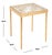 Coastal Leilani Palm Leaf Side Table in Gold / Glass For Sale - Image 3 of 7