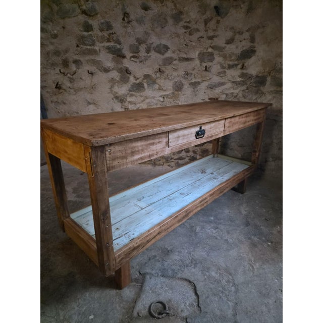 Antique French Draper's Table, 1920s For Sale - Image 11 of 18