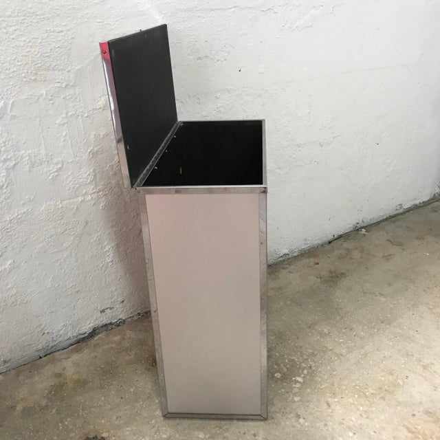 Woven Aluminum Laundry Hamper Chest For Sale In Miami - Image 6 of 8