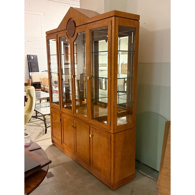 Hickory White Genesis Collection Biedermeier Style China Cabinet For Sale - Image 9 of 12
