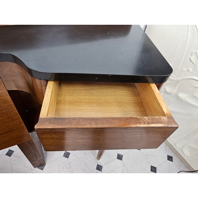 Mid 20th Century American of Martinsville Headboard With Built in Nightstands | For Sale - Image 5 of 12