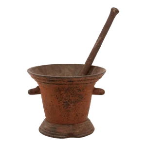 Vintage English Pestle and Mortar Oversized, English 1890s
