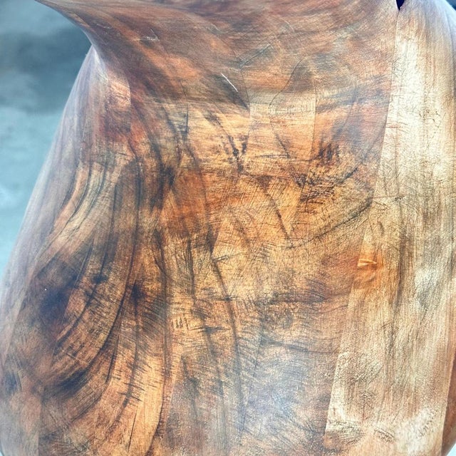 Phytomorphic Sculptural Wooden Vase, Italy, 1960s For Sale - Image 14 of 18