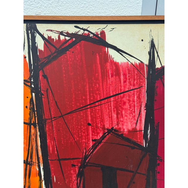 Rosamond A. Brown Abstract Mixed Media Painting, Framed For Sale - Image 11 of 12