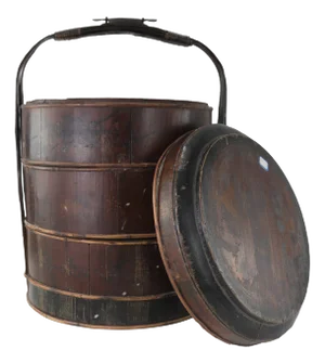 Chinese Wooden & Bamboo Handcrafted Wedding Basket – Multi-Tiered Carrier