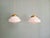 Gold Art Deco Pendant Lights in White Opaline Glass, 1930s, Set of 2 For Sale - Image 8 of 10