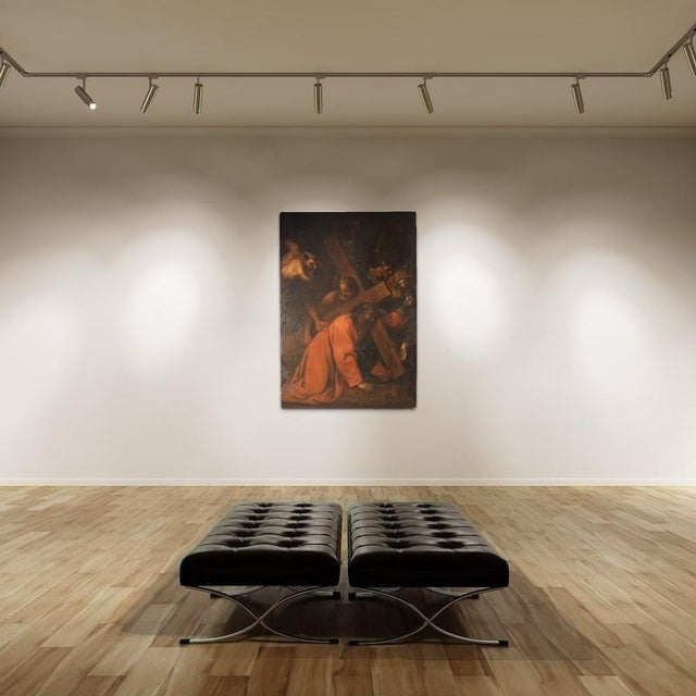 17th Century Unknown, The Way of the Cross, 1670, Oil on Canvas For Sale - Image 5 of 13