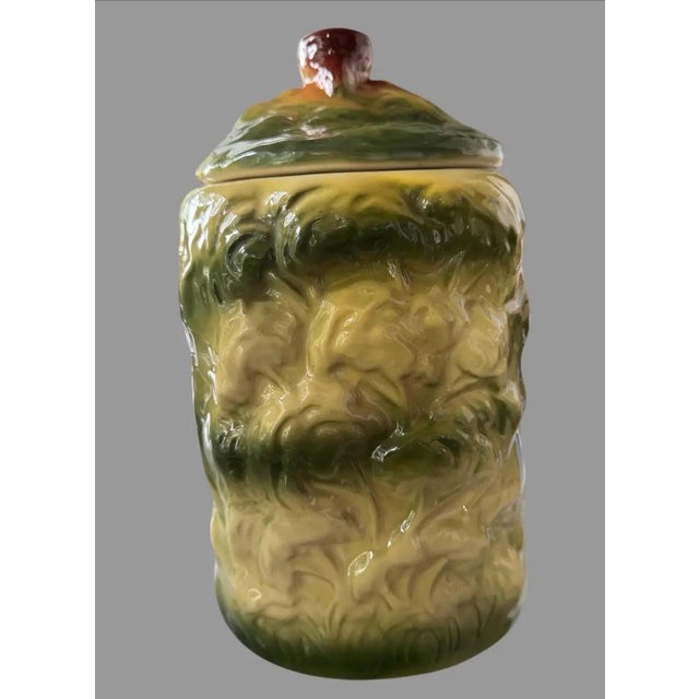 Mid 20th Century Vintage American Bisque Figural Davy Crockett Cookie Jar For Sale - Image 5 of 9