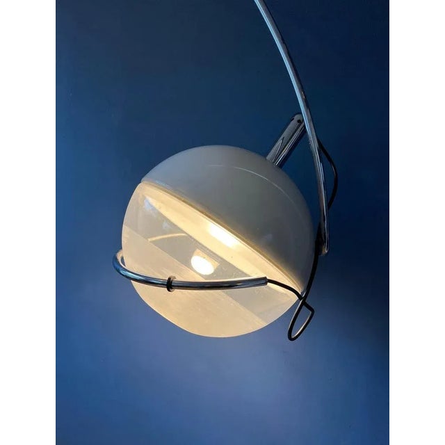 Space Age Focus Arc Floor Lamp by Fabio Lenci for Guzzini For Sale - Image 4 of 11