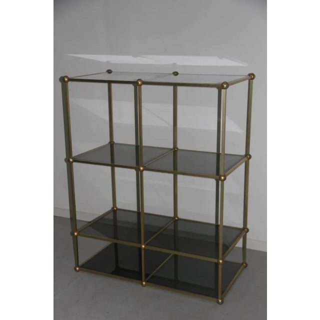 Metal Minimalist Italian Shelving Unit, 1970s For Sale - Image 7 of 9