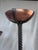 Copper Vintage Brutalist Copper Cup Twisted Iron Metal Candlesticks, Set of Three For Sale - Image 8 of 11