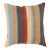 Arteverk Handwoven Reversible Wool Kilim Floor Pillow — Blue & Red Stripe (29") For Sale