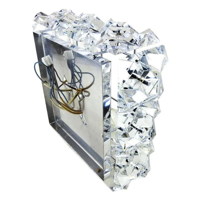 Mid-Century Modern Ceiling Lamp in Crystal & Chrome from Kinkeldey, 1970s For Sale - Image 10 of 11